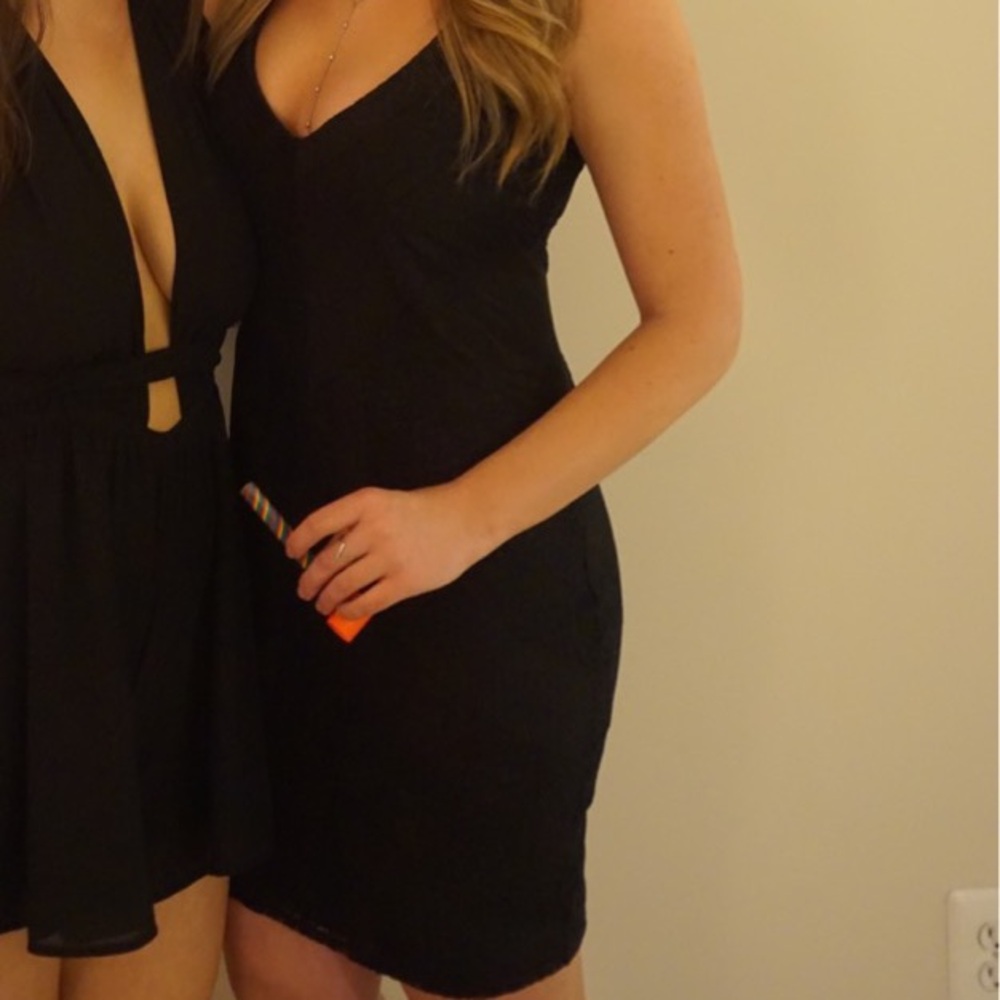 Guess black lace dress mini